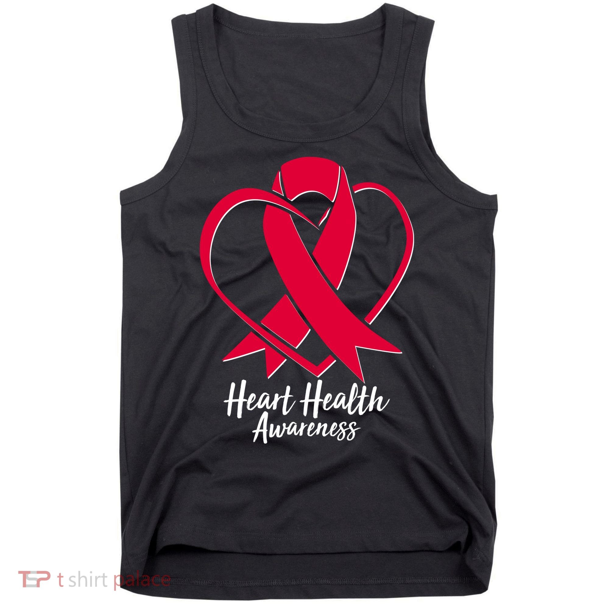 Heart Health Awareness Ribbon Tank Top