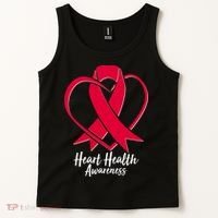 Heart Health Awareness Ribbon Tank Top thumb 2