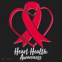 Heart Health Awareness Ribbon Golf Towel thumb 3