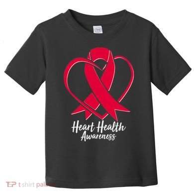 Heart Health Awareness Ribbon Toddler T-Shirt