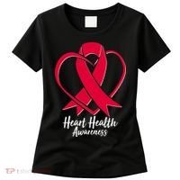 Heart Health Awareness Ribbon Women's T-Shirt thumb 0