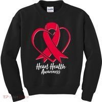 Heart Health Awareness Ribbon Kids Sweatshirt thumb 0
