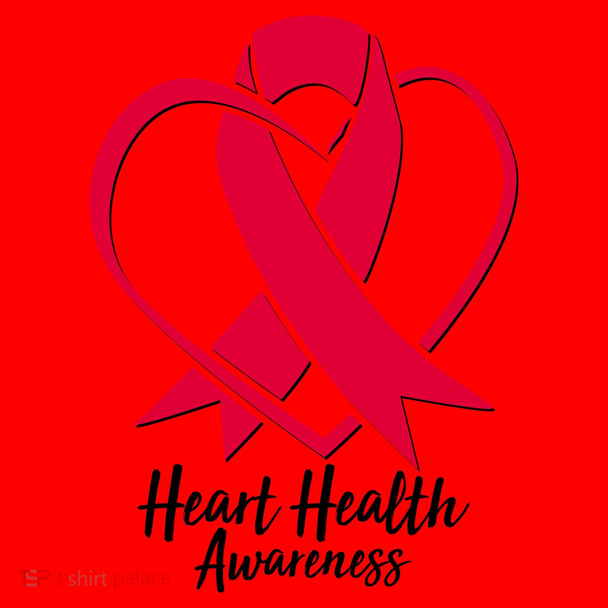Heart Health Awareness Ribbon Santa Hat