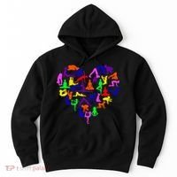 Heart Made Up Of YOGA Positions Hoodie thumb 0