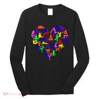 Heart Made Up Of YOGA Positions Long Sleeve Shirt thumb 0