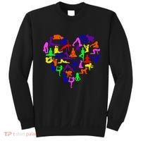 Heart Made Up Of YOGA Positions Sweatshirt thumb 0