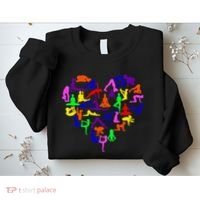 Heart Made Up Of YOGA Positions Sweatshirt thumb 2