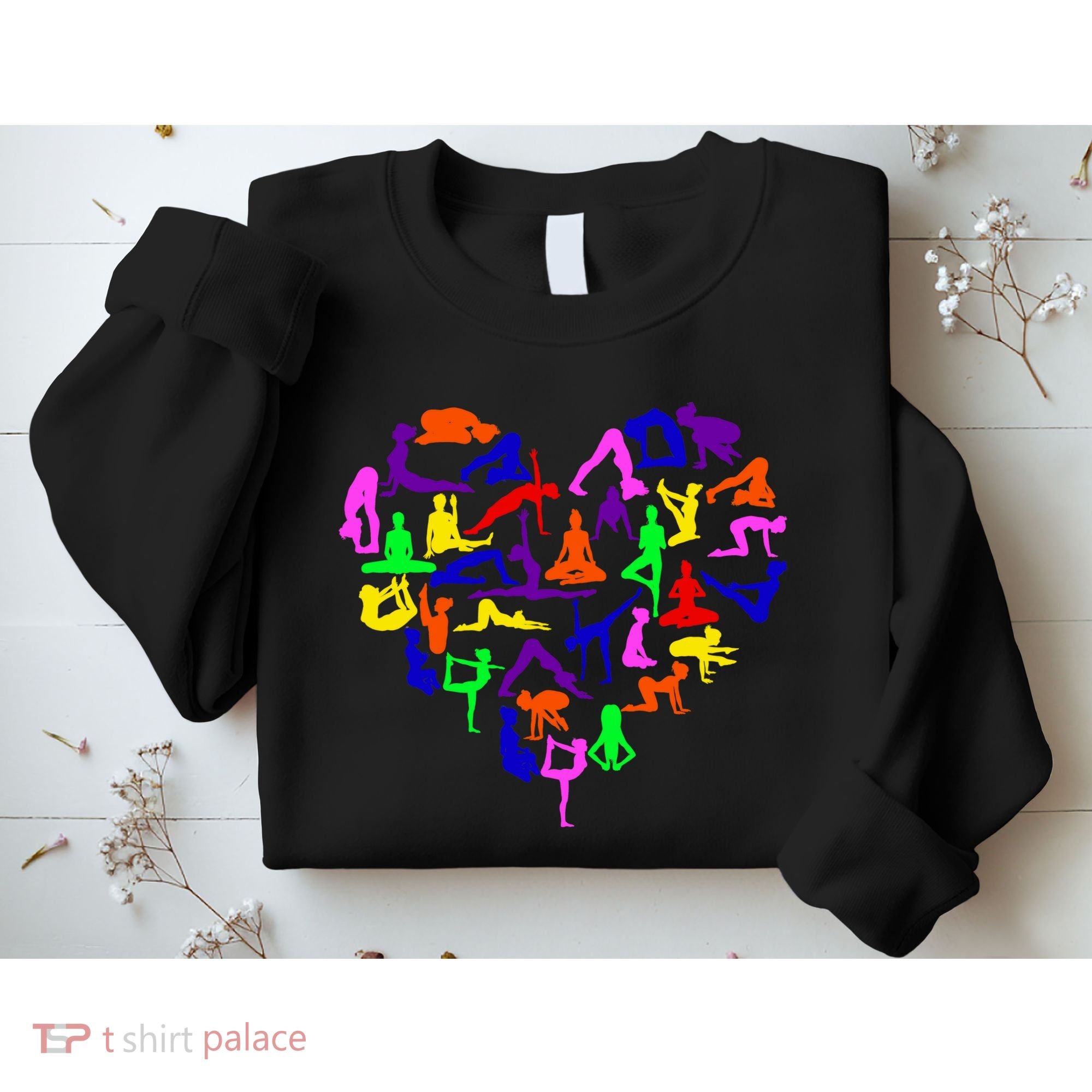 Heart Made Up Of YOGA Positions Sweatshirt