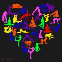 Heart Made Up Of YOGA Positions Sweatshirt thumb 3