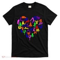 Heart Made Up Of YOGA Positions T-Shirt thumb 0