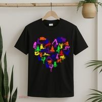 Heart Made Up Of YOGA Positions T-Shirt thumb 2