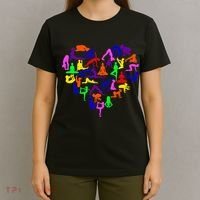 Heart Made Up Of YOGA Positions T-Shirt thumb 4