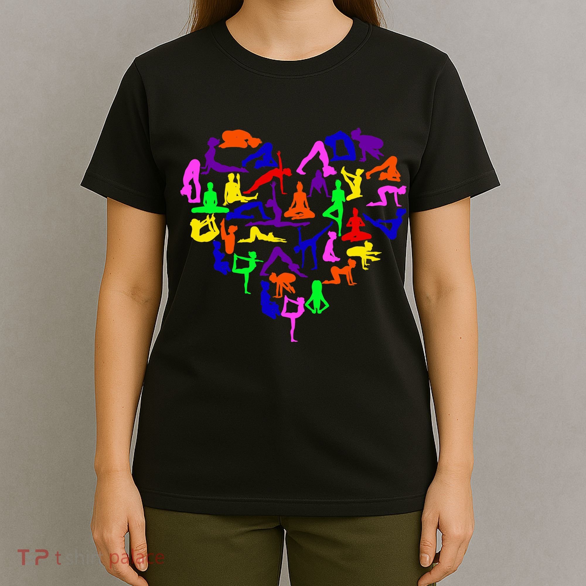 Heart Made Up Of YOGA Positions T-Shirt