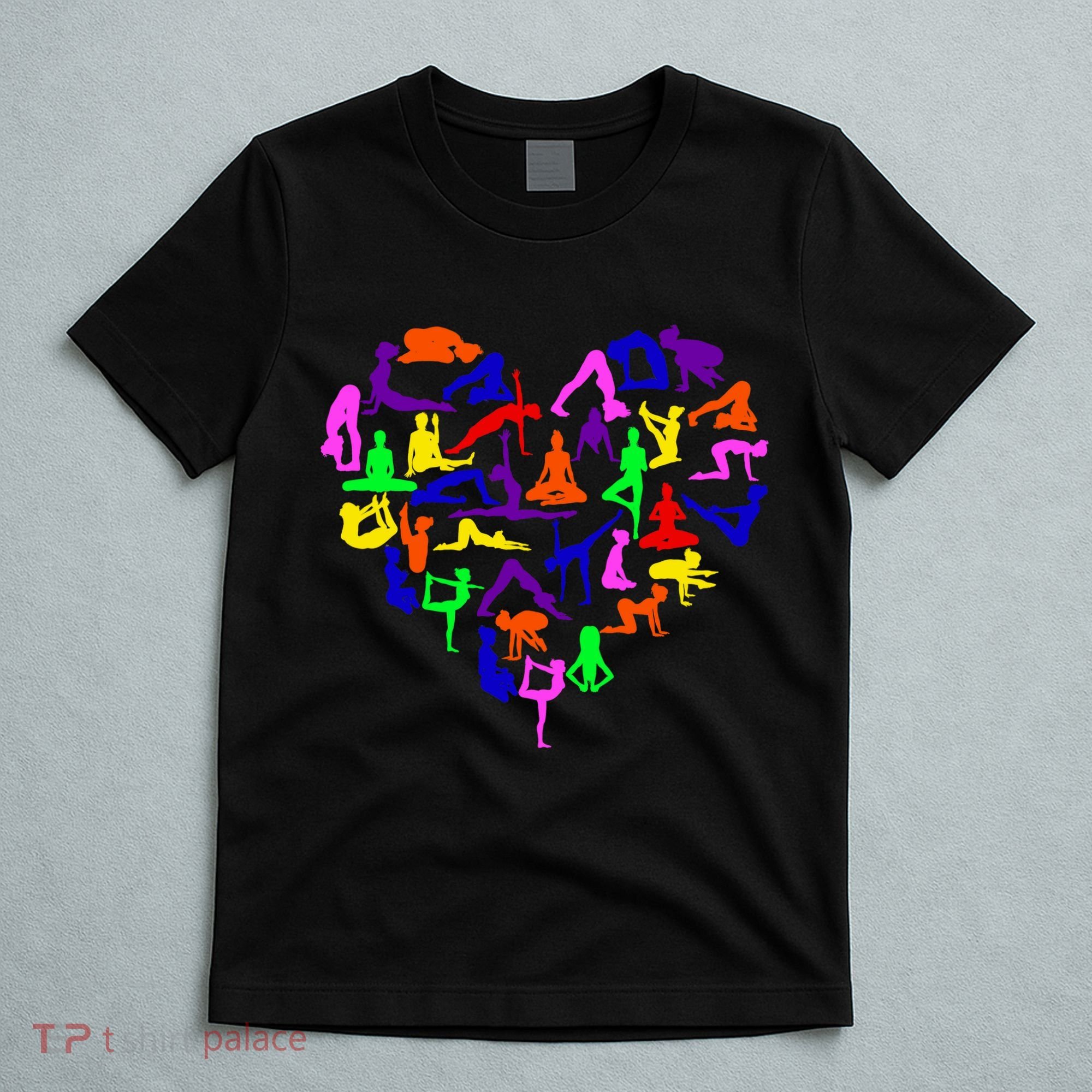 Heart Made Up Of YOGA Positions T-Shirt
