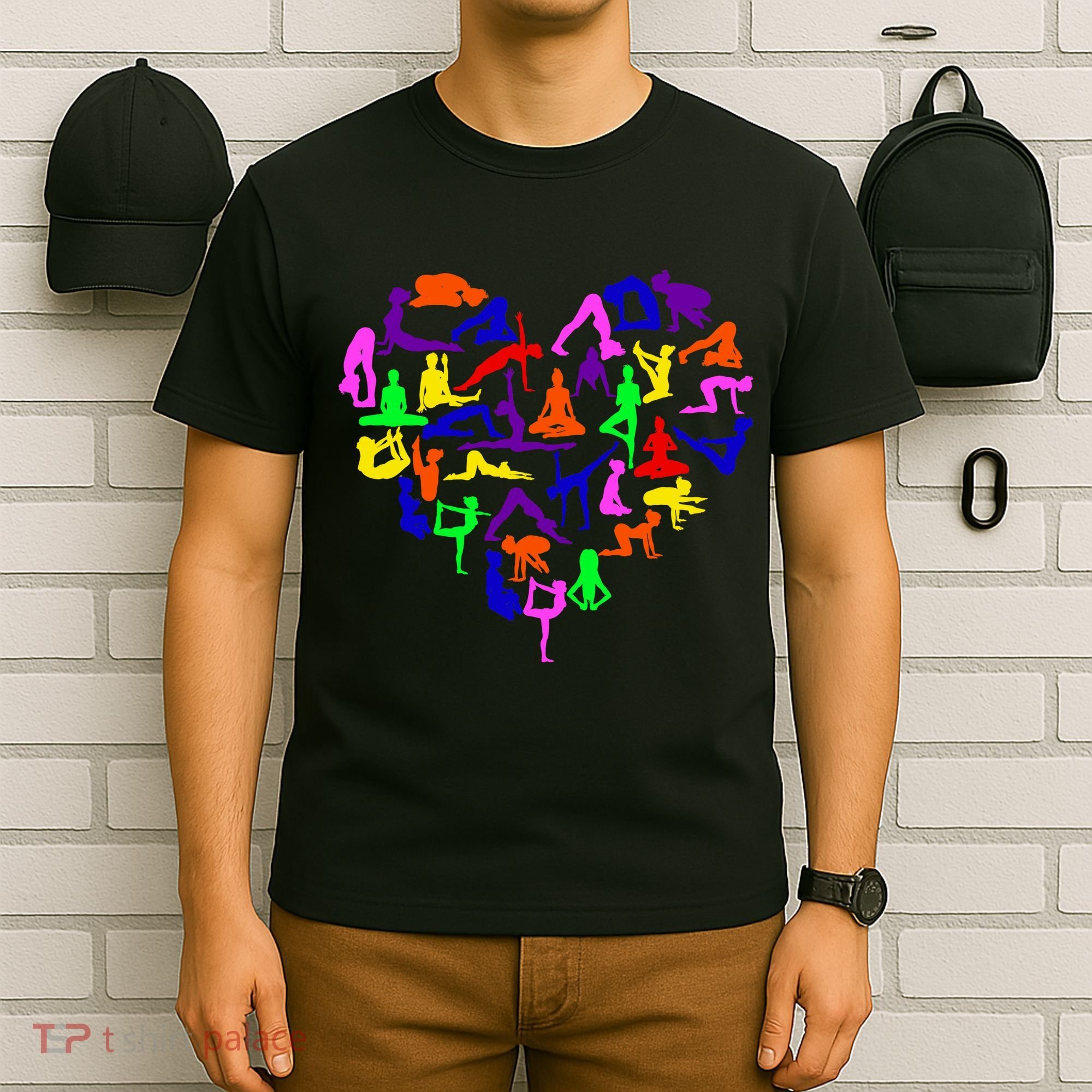 Heart Made Up Of YOGA Positions T-Shirt