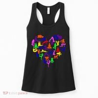 Heart Made Up Of YOGA Positions Women's Tank Top thumb 0
