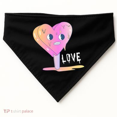 Heart Melting Popsicle Love USA-Made Doggie Bandana