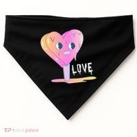 Heart Melting Popsicle Love USA-Made Doggie Bandana thumb 0
