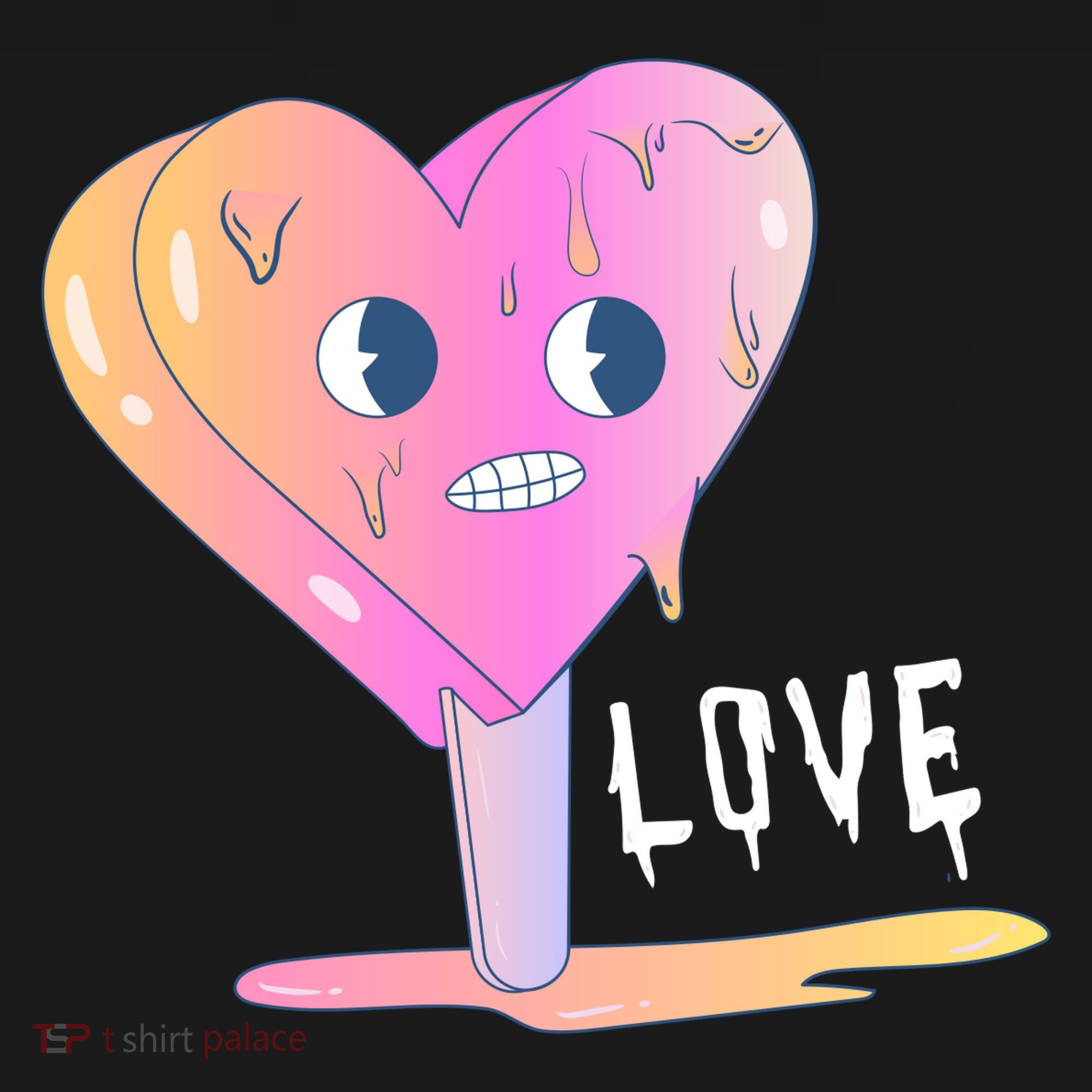 Heart Melting Popsicle Love USA-Made Doggie Bandana