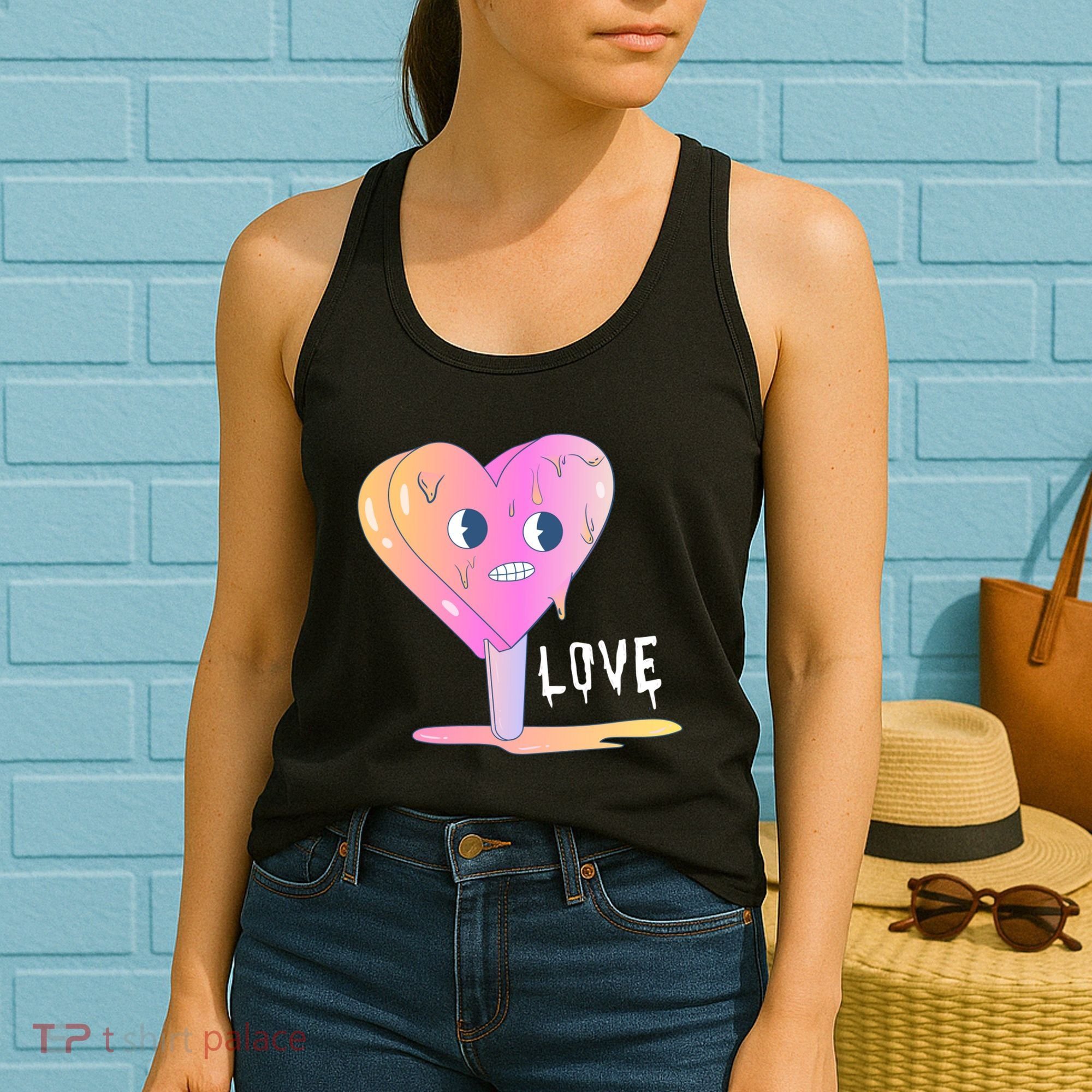 Heart Melting Popsicle Love Women's Tank Top