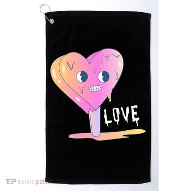 Heart Melting Popsicle Love Golf Towel