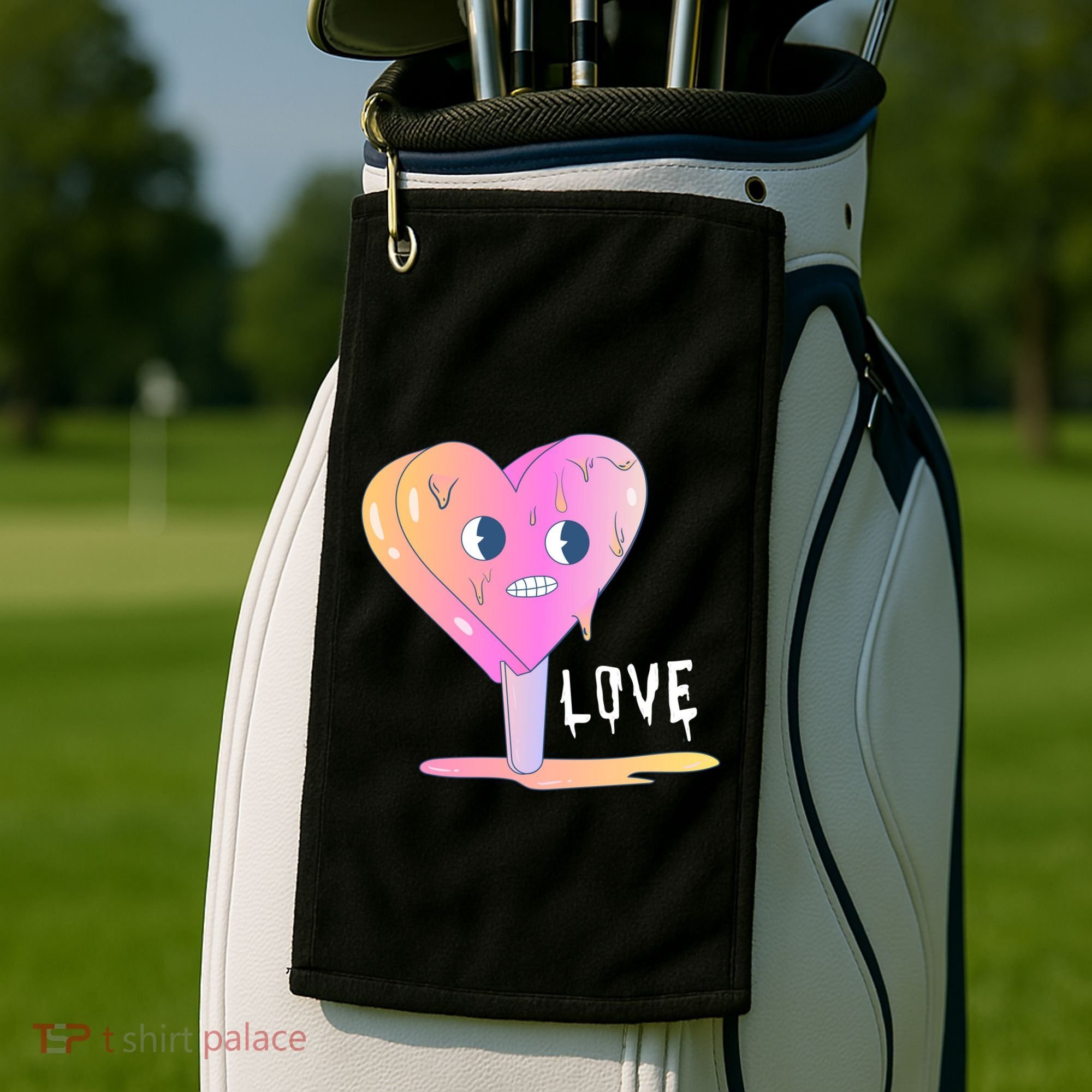 Heart Melting Popsicle Love Golf Towel
