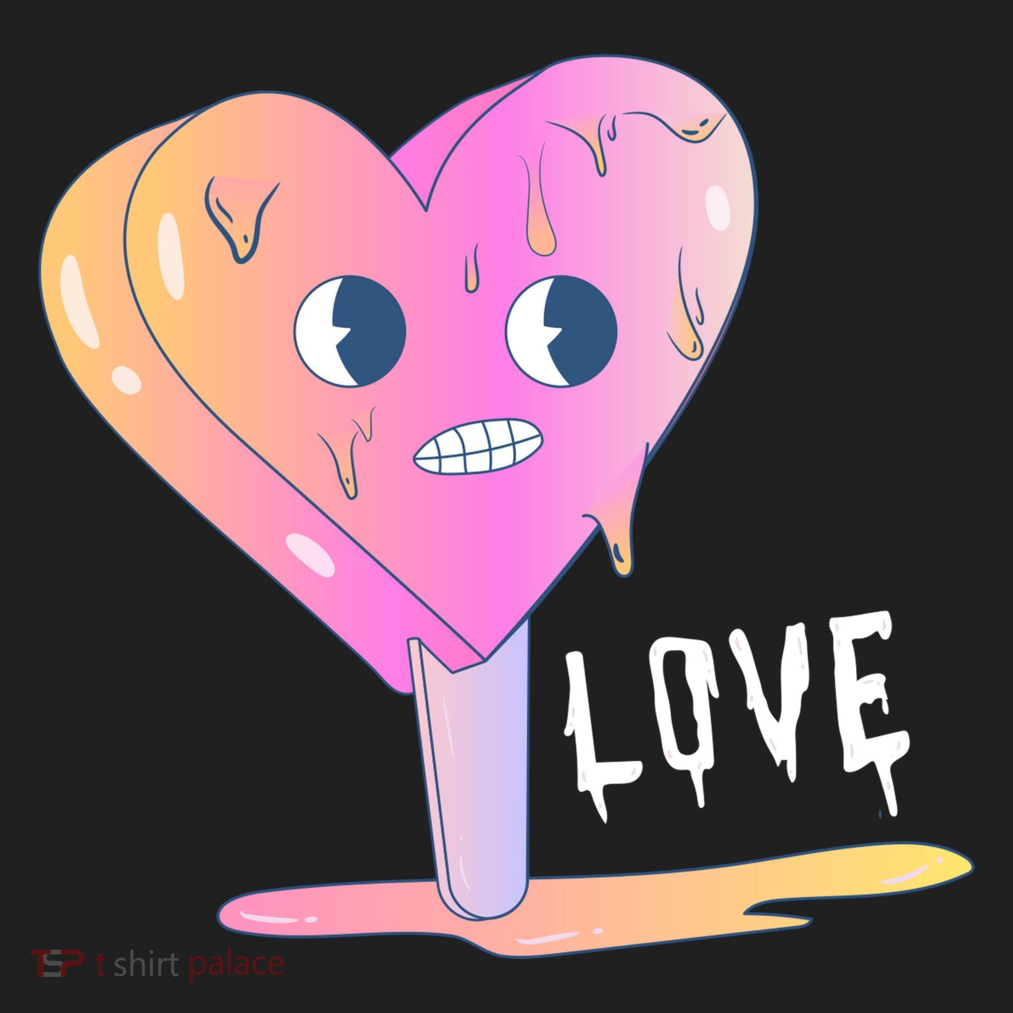 Heart Melting Popsicle Love Golf Towel