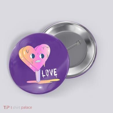 Heart Melting Popsicle Love Button