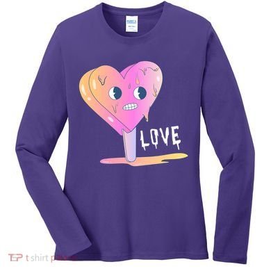 Heart Melting Popsicle Love Women's Long Sleeve Shirt
