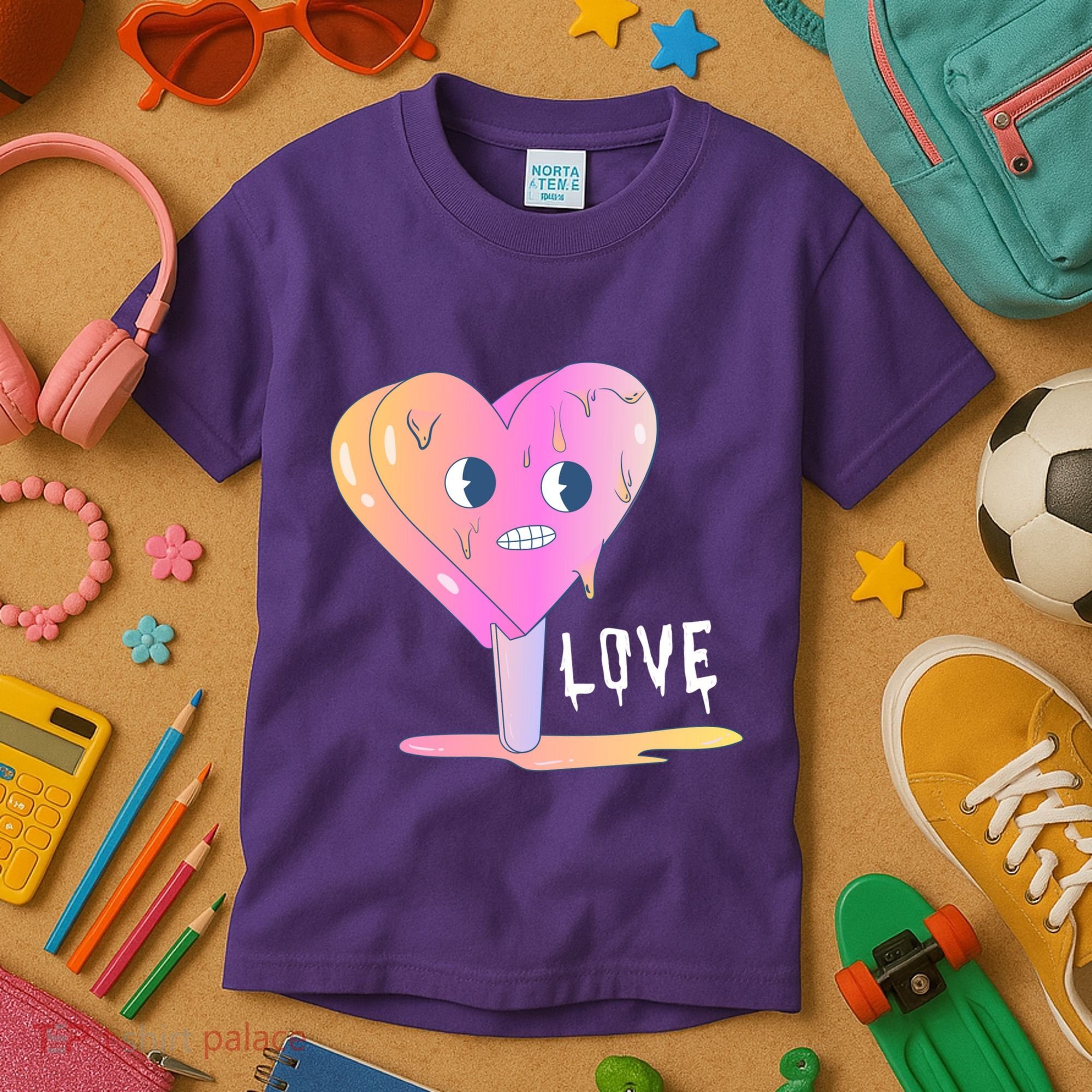Heart Melting Popsicle Love Kids T-Shirt