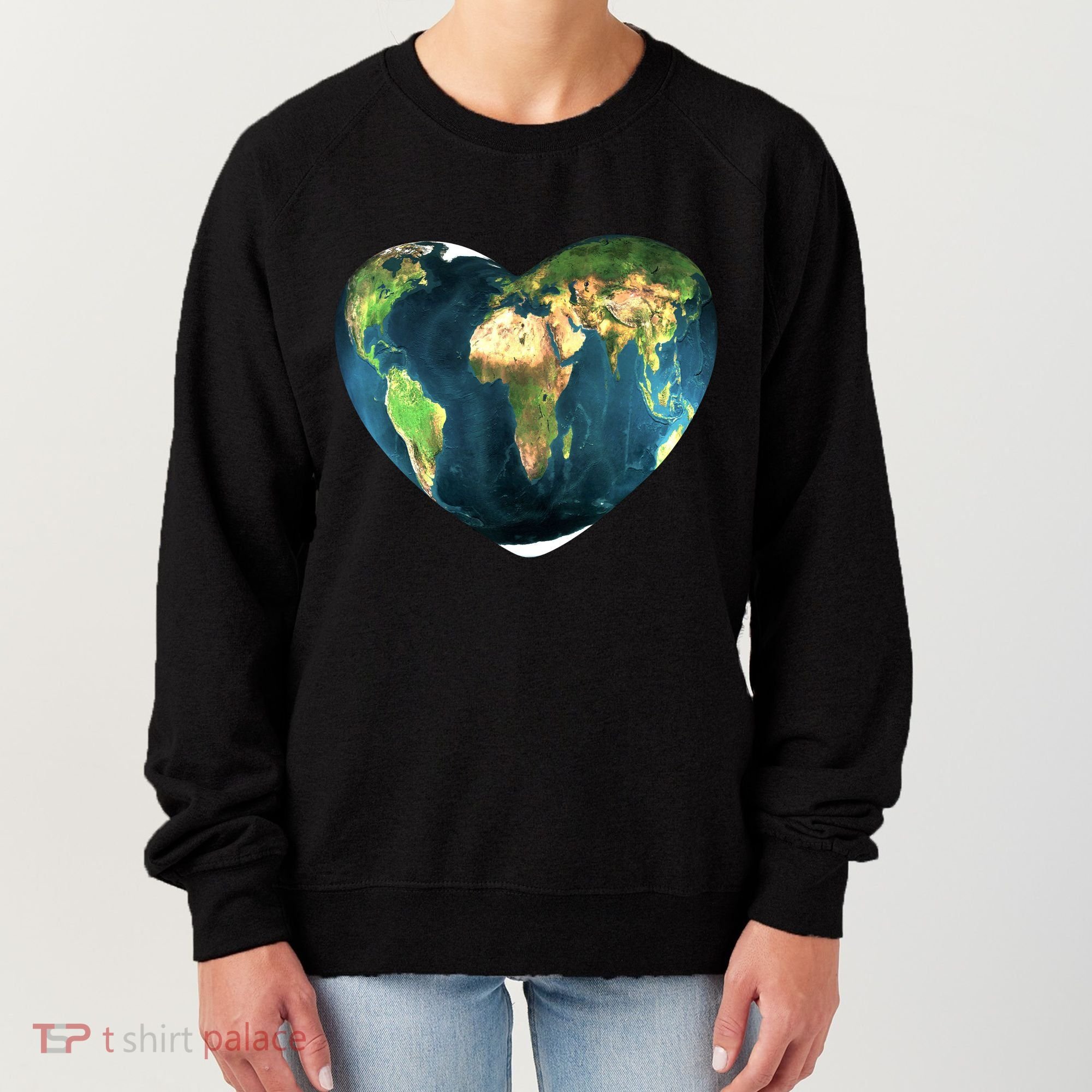 Heart Of The World Love Earth Women's Sweatshirt
