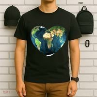 Heart Of The World Love Earth T-Shirt thumb 6