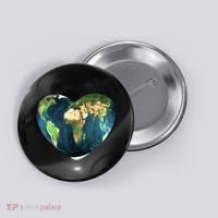 Heart Of The World Love Earth Button thumb 0