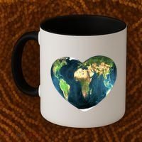 Heart Of The World Love Earth Coffee Mug thumb 2