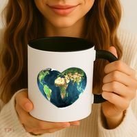 Heart Of The World Love Earth Coffee Mug thumb 3