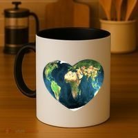 Heart Of The World Love Earth Coffee Mug thumb 4