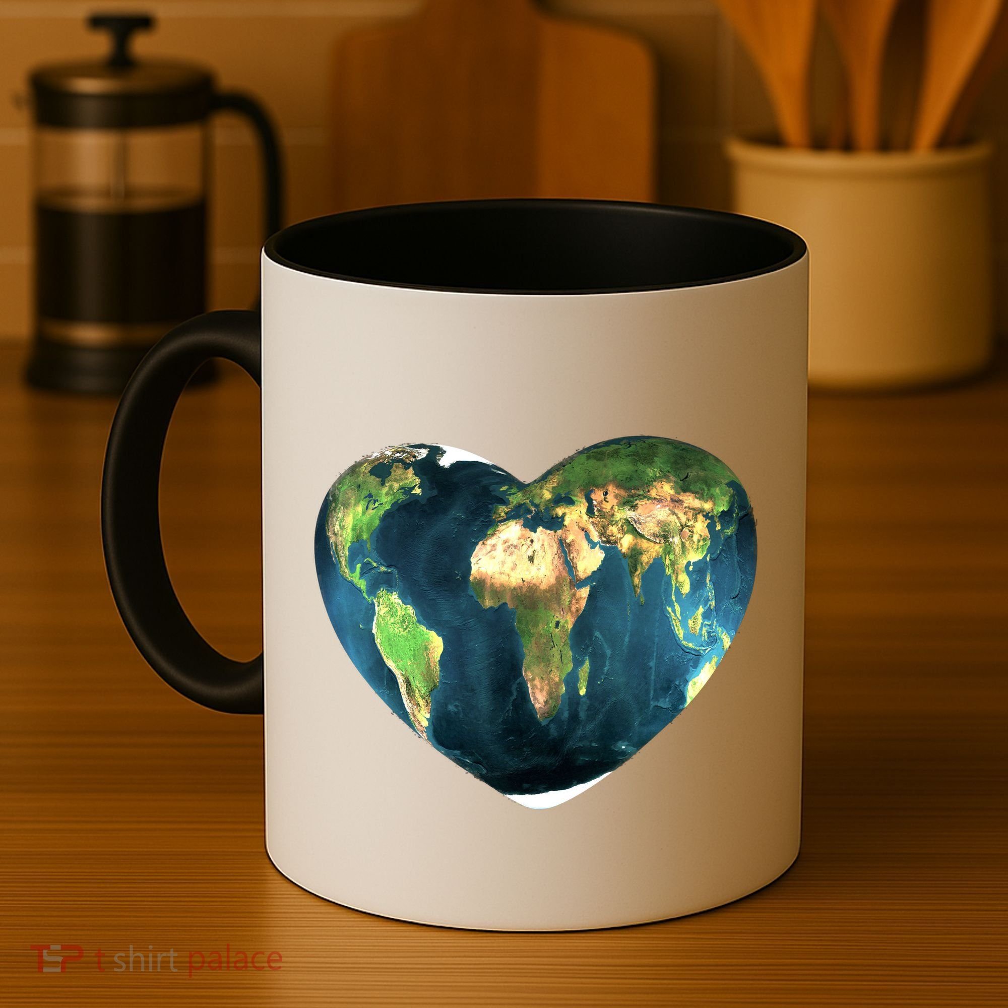 Heart Of The World Love Earth Coffee Mug