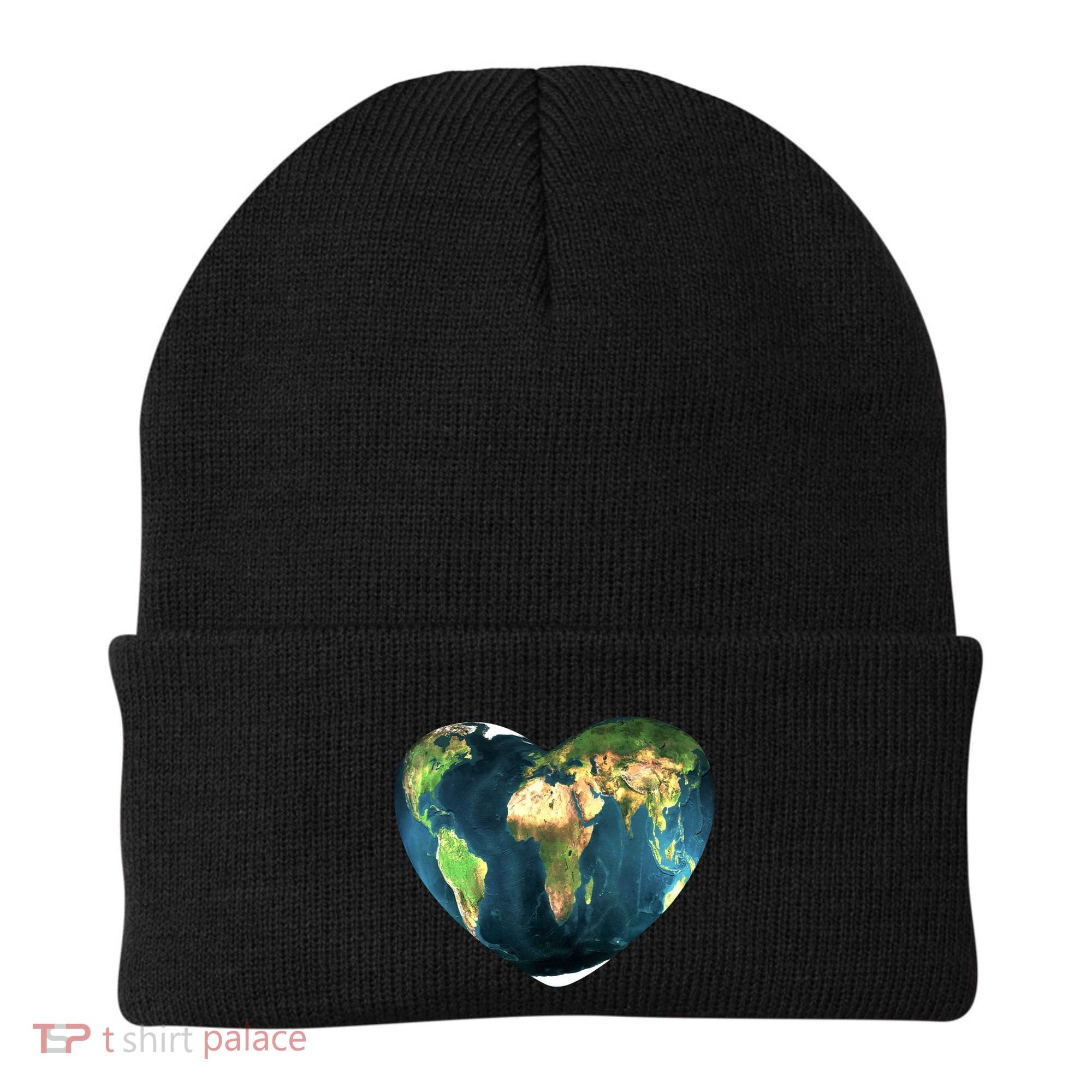 Heart Of The World Love Earth Beanie