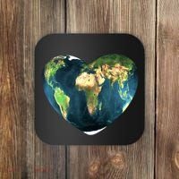 Heart Of The World Love Earth Coaster thumb 0