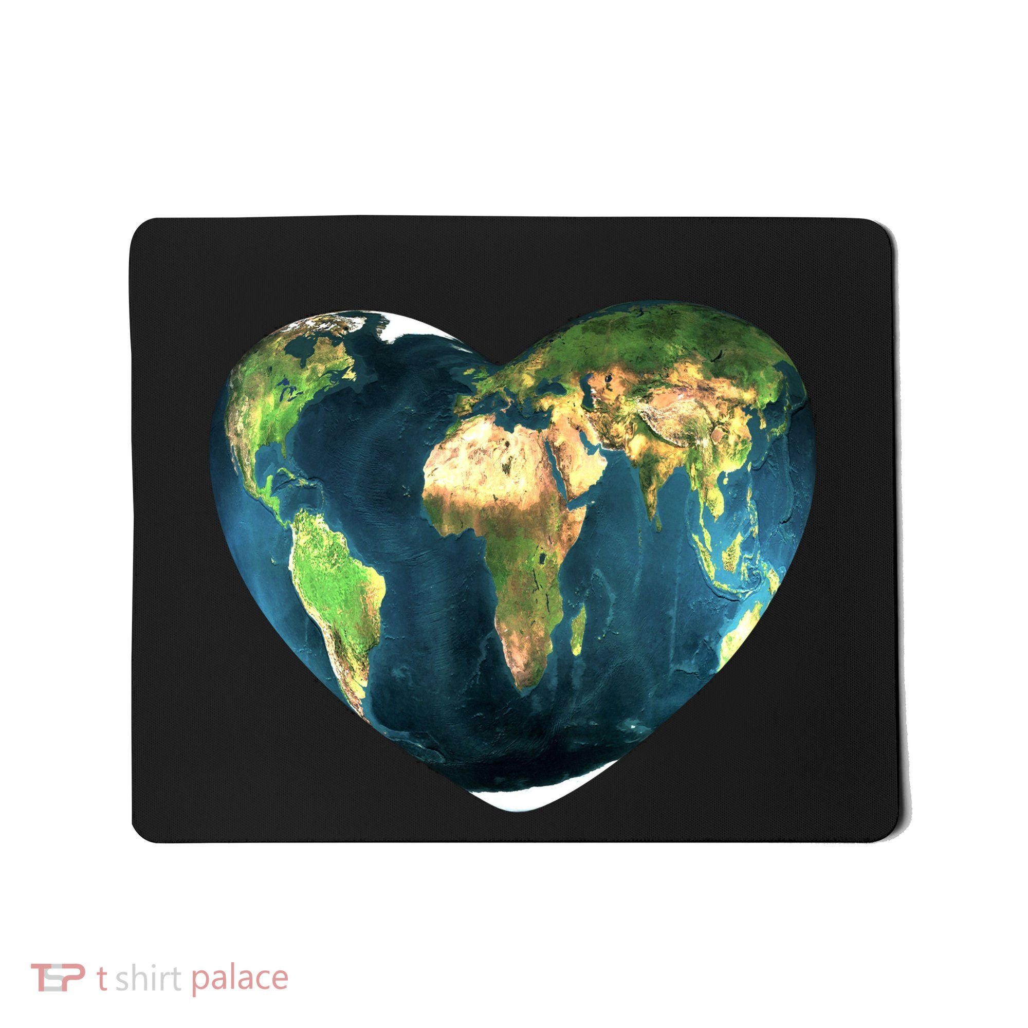 Heart Of The World Love Earth Mousepad