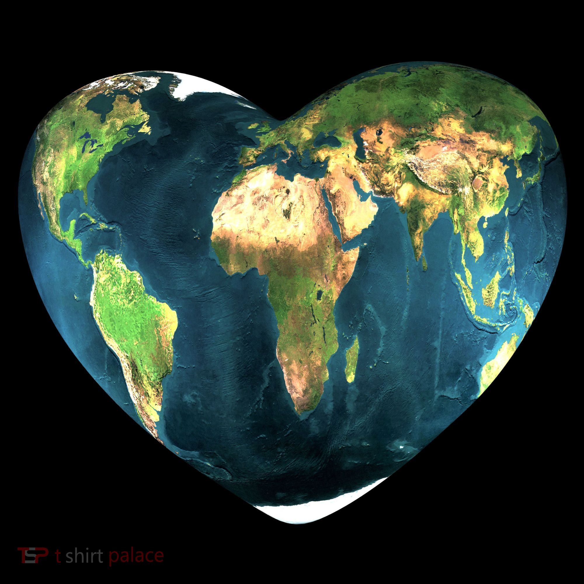 Heart Of The World Love Earth Mousepad