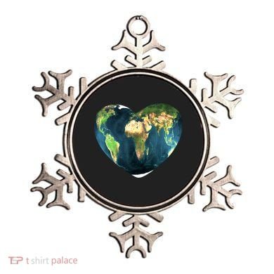 Heart Of The World Love Earth Ornament
