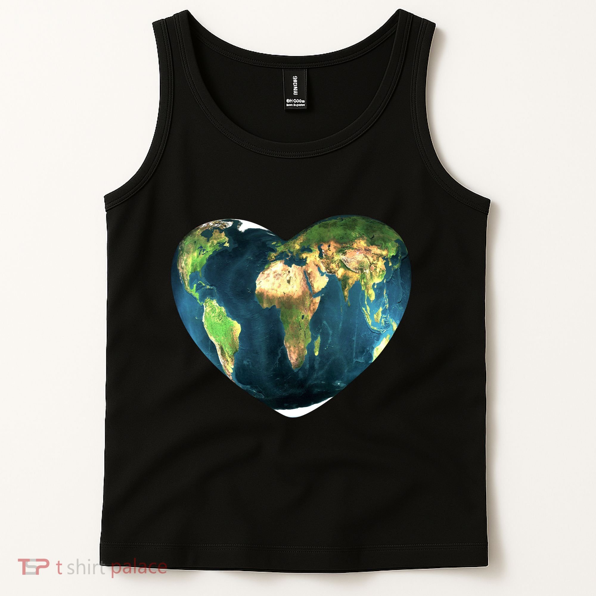 Heart Of The World Love Earth Tank Top