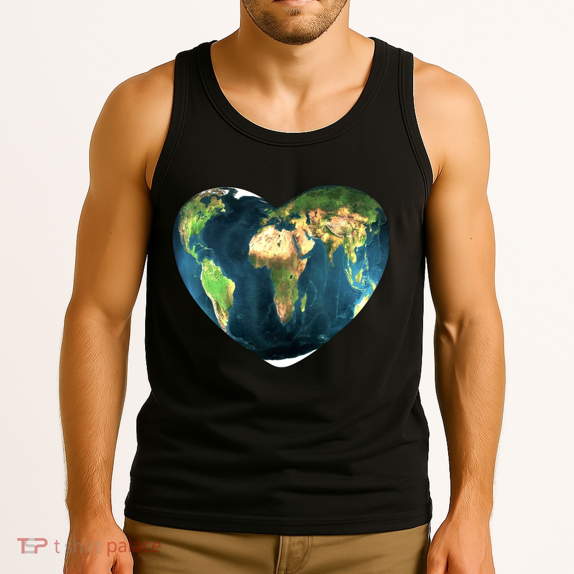 Heart Of The World Love Earth Tank Top
