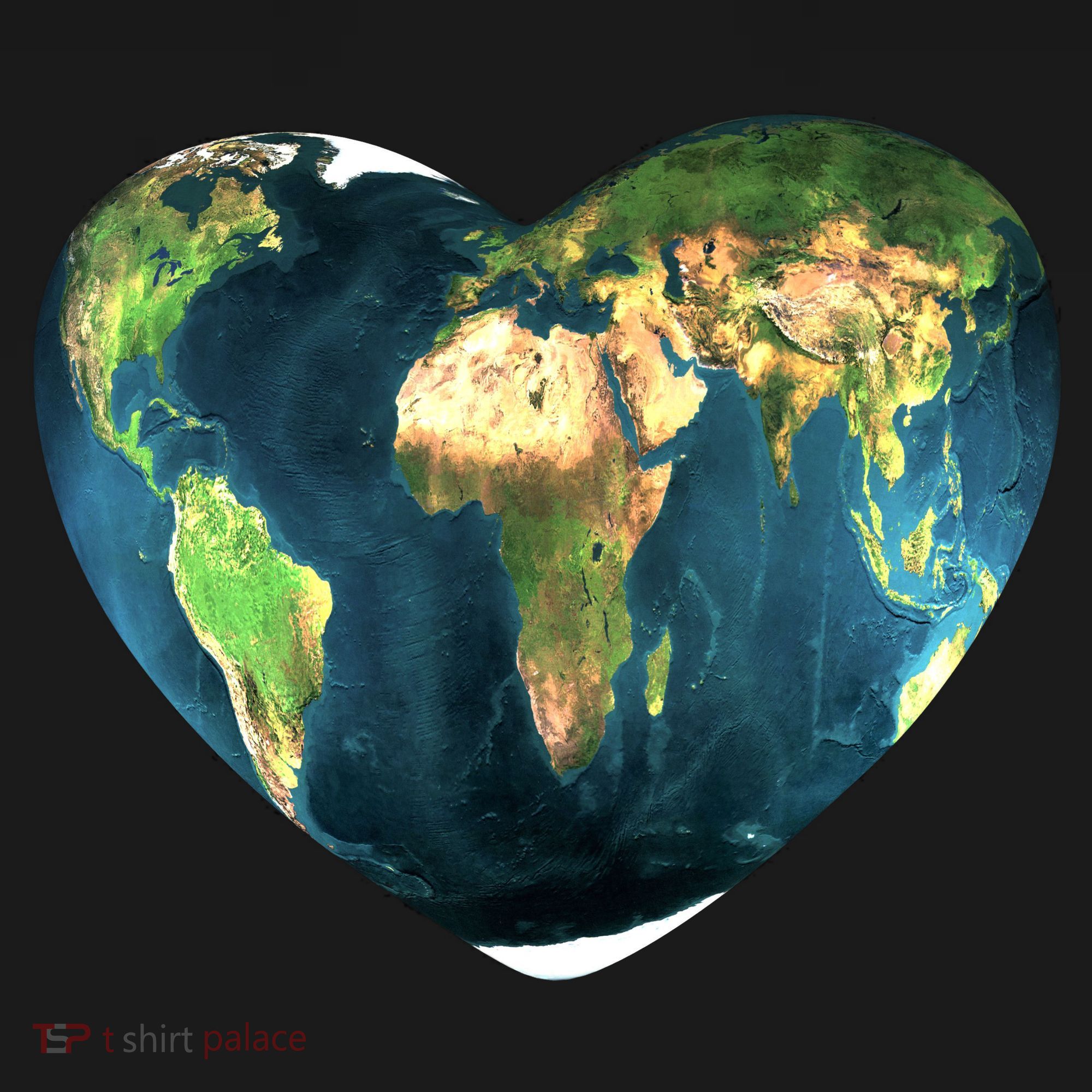 Heart Of The World Love Earth Women's T-Shirt