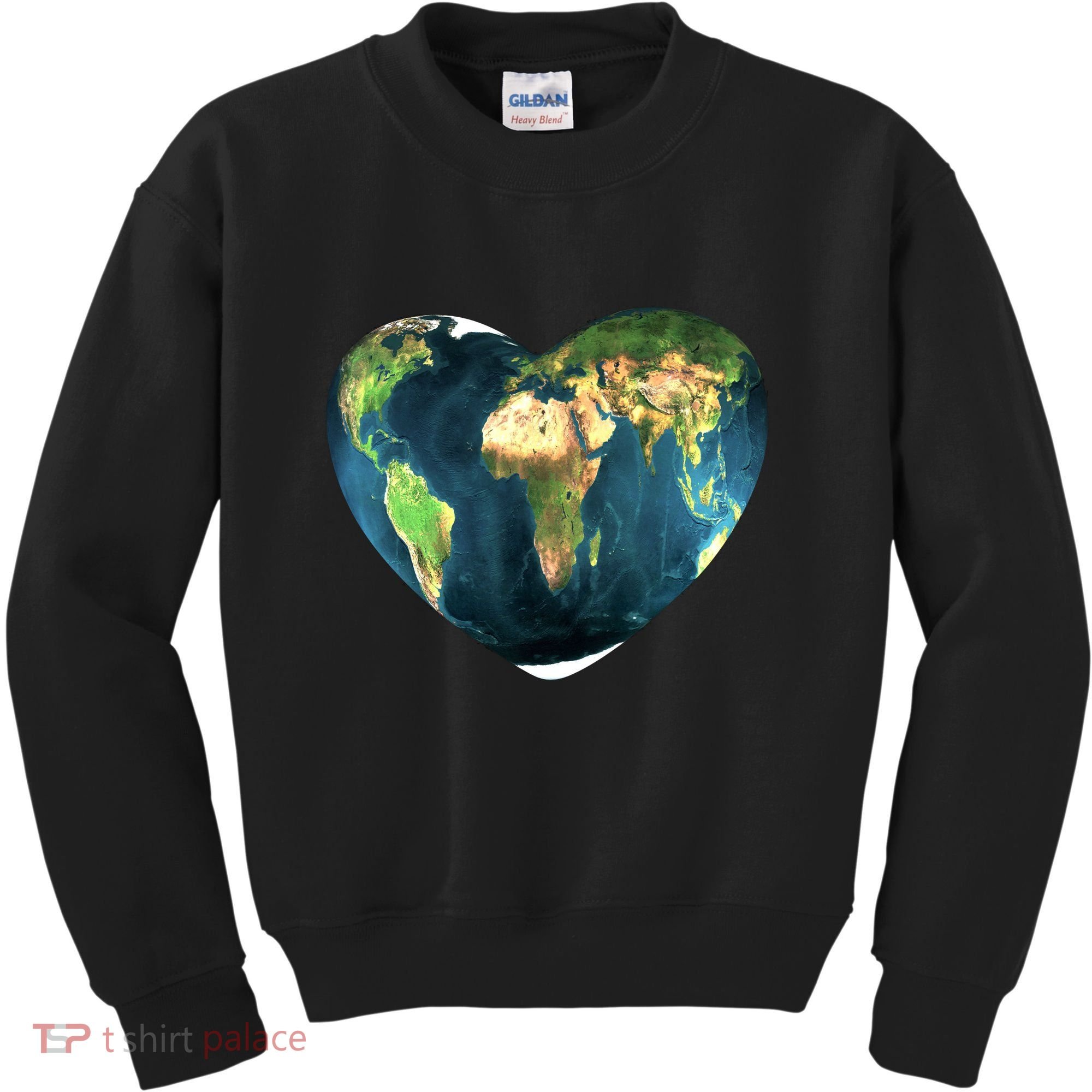Heart Of The World Love Earth Kids Sweatshirt