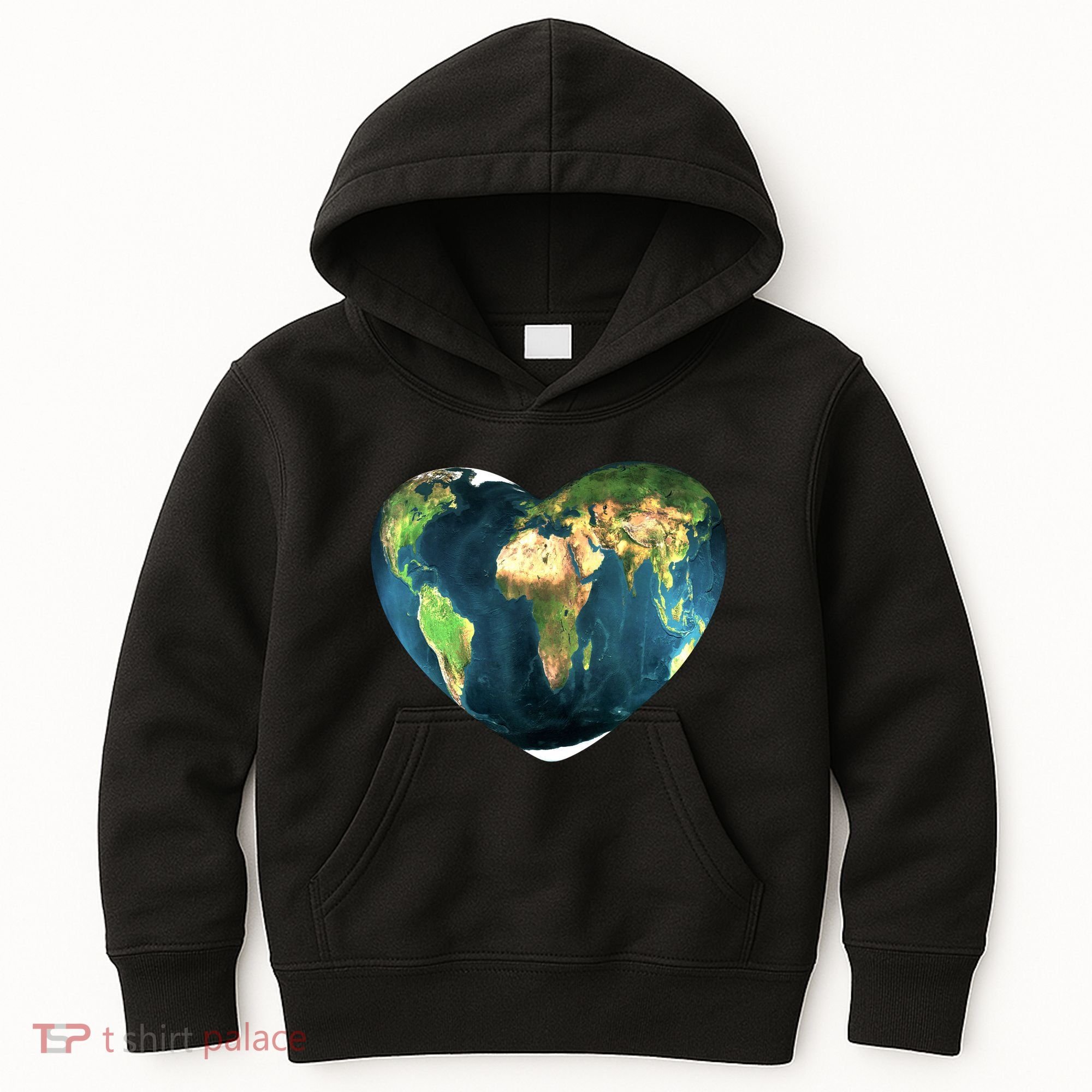 Heart Of The World Love Earth Kids Hoodie