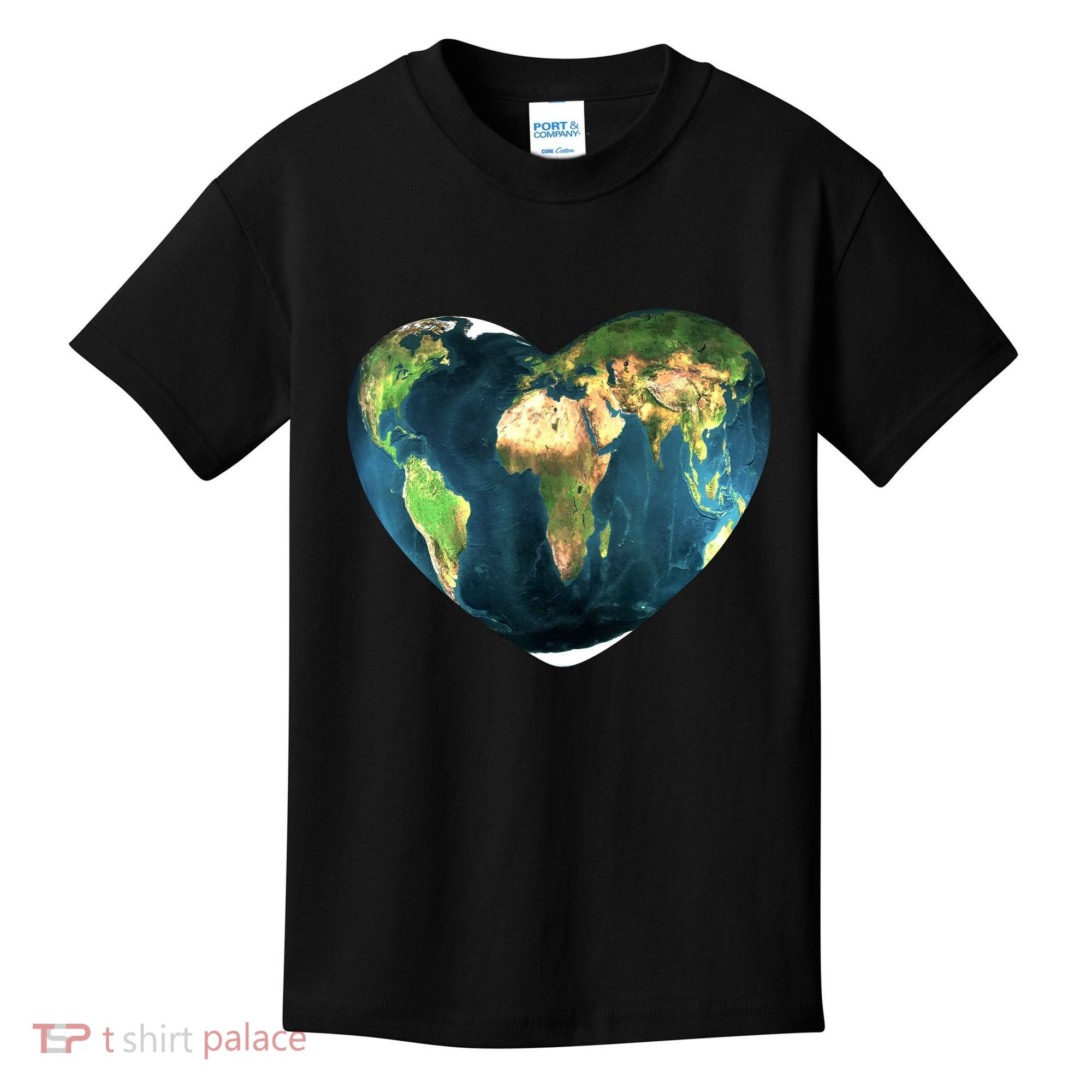 Heart Of The World Love Earth Kids T-Shirt