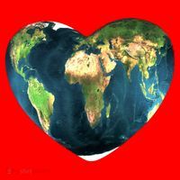 Heart Of The World Love Earth Santa Hat thumb 1
