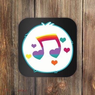 Heart Song Bear Halloween Costume Coaster
